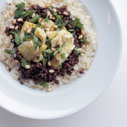 Lentils, Artichokes and Rice