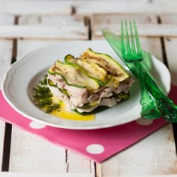 Chicken with Zucchini and Mynth Oil