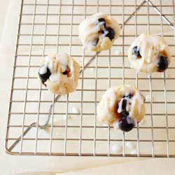 Lemon Glazed Blueberry Bites