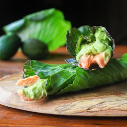 Cabbage Wraps with Avocado Cream
