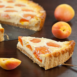 Vanilla Cheese Apricot Tart