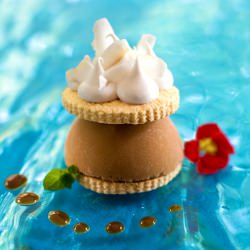 Plated Caramel  Ice Cream Sandwich