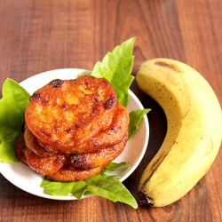 Eggless Banana Fritters