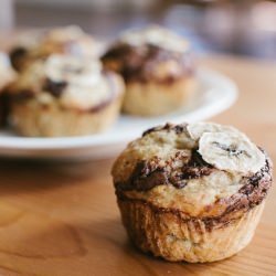 Banana Nutella Muffins