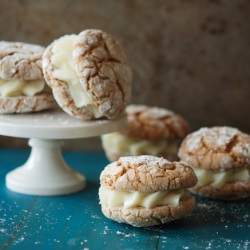 Carrot Crinkle Cookie Sandwiches