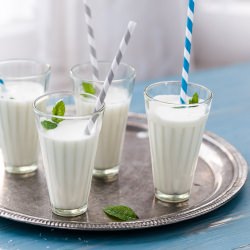 Refreshing Ayran Yogurt Drink