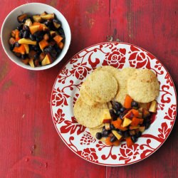 Peach, Pepper, and Black Bean Chutney