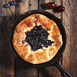Grilled Cherry & Blueberry Galette