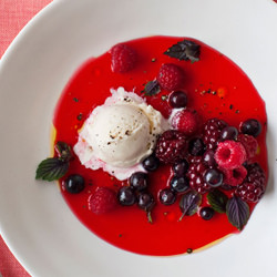 Berry Gazpacho w/ Basil
