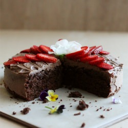 A Kid-Baked-That Chocolate Cake