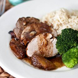 Pork with Madiera Fig Gravy