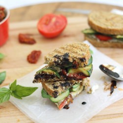 Zucchini & Goat Cheese Panini