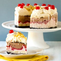Banana Split Ice Cream Cake