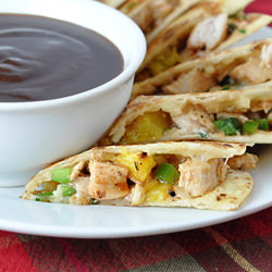 Chicken and Pineapple Quesadillas