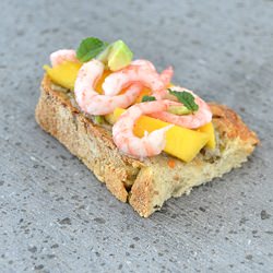 Toast with Shrimp