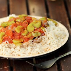 Broad beans with spices