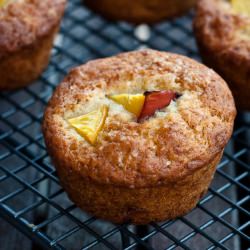 Easy Peach Muffins