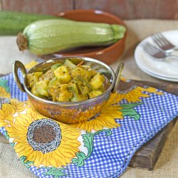 Zucchini Cooked with Lentils