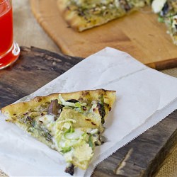 Pesto Pizza with Brussels Sprouts