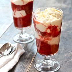 Maple Strawberry-Rhubarb Fool