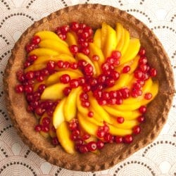 Peach and Redcurrant Tart