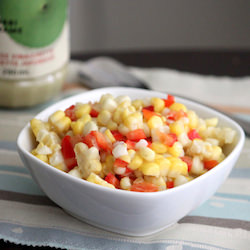 Corn and pepper salad