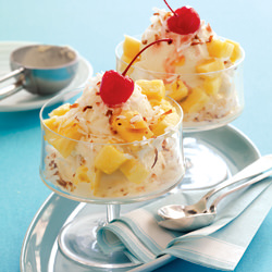 Pina Colada Sundaes