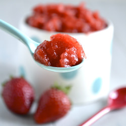 Fresh Strawberry Granita