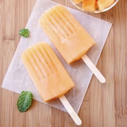 Cantaloupe Popsicles