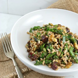 Farro, Date and Asparagus Salad