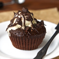 Mint Choc Chip Ice Cream Cupcakes