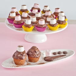 Chocolate Marshmallow Mini Cupcakes