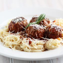 Summer Spaghetti and Meatballs