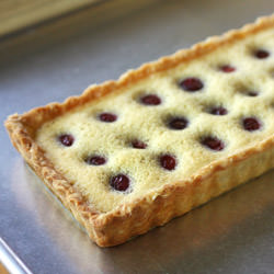 Cherry Creme Fraiche Tart