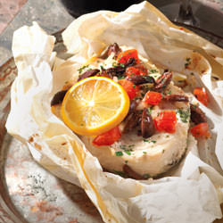Mediterranean Baked Swordfish