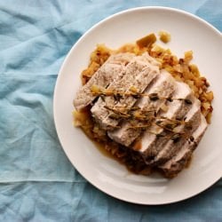 Pork Loin w/ Leeks