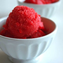 Strawberry Basil Sorbet