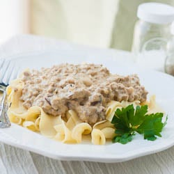 Ground Turkey Stroganoff