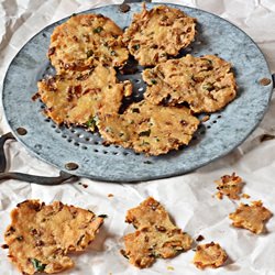 Deep Fried Spicy Onion Crackers