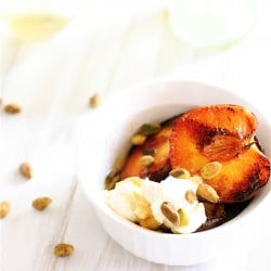 Grilled Peaches with Ricotta