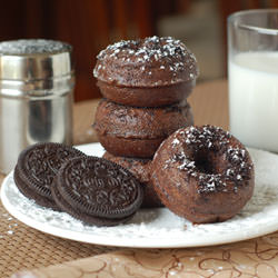 Mini Chocolate Oreo Donuts