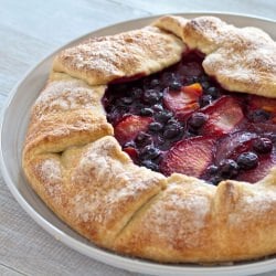 Pluot and Blueberry Galette