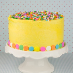 Peach layer cake