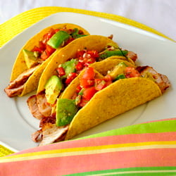 Spicy Barbeque Pork Chop Tacos