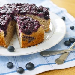 Blueberry & elderflower cake