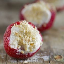 Cashew Cream Filled Strawberries