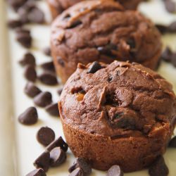 Lowfat Chocolate Caramel Muffins