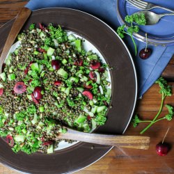 Cherry & Caviar Lentil Salad