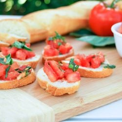 Bruschetta with Tomatoes and Basil