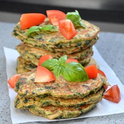Healthy Pancakes with Spinach